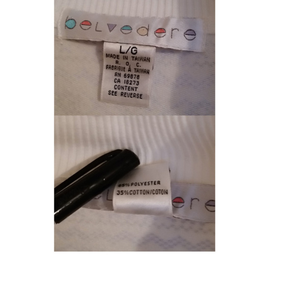 Vintage pastel half zip fair isle look sweatshirt fits relaxed S/M or fitted L - Picture 5 of 5